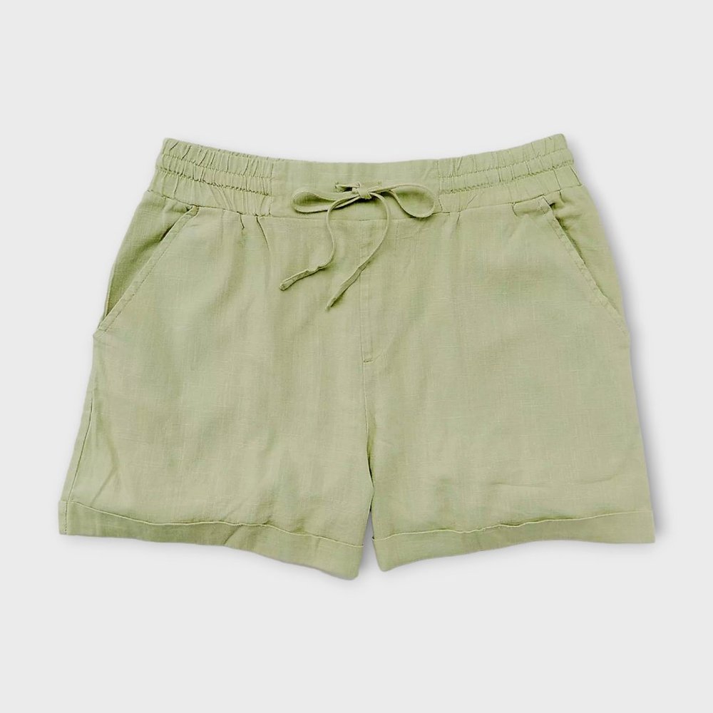 NWOT Como Vintage Desert Sage Green Vintage Style Woven Shorts size XXL